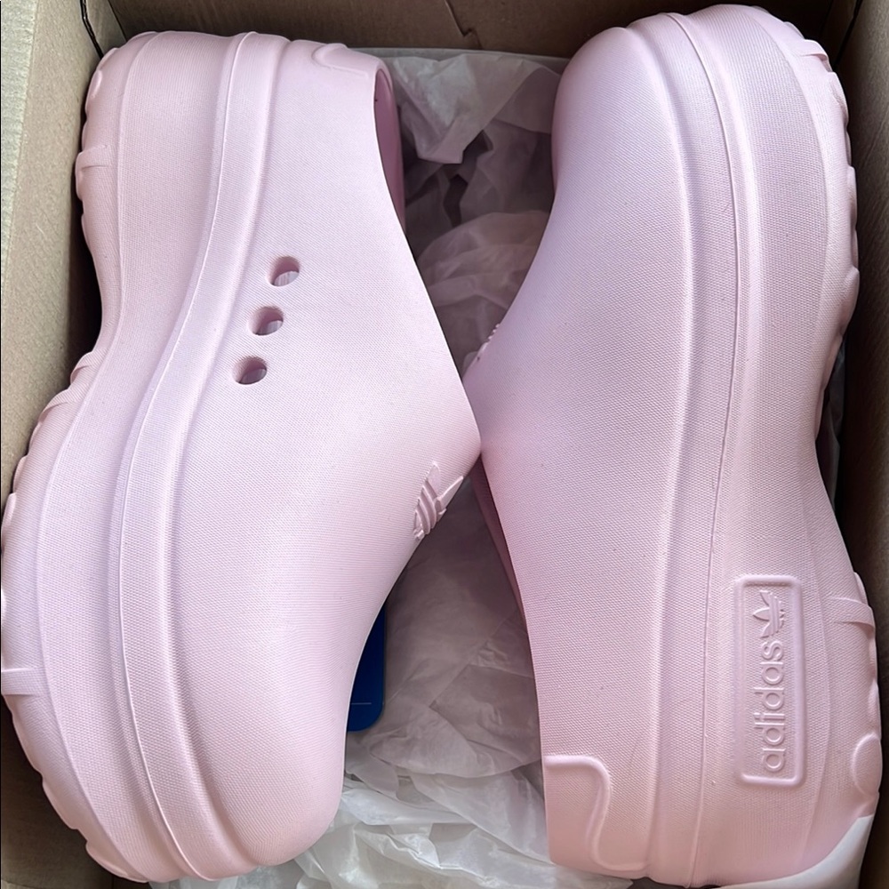 Adidas Women's Soft Pink Mules